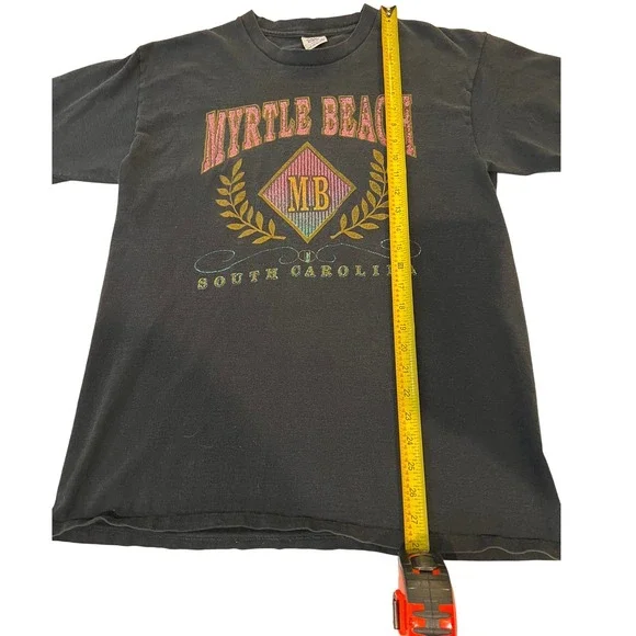 Vintage Myrtle Beach South Carolina Graphic Print Crew Neck‎ T-Shirt - Picture 7 of 9